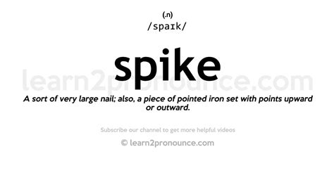 spikes meaning.